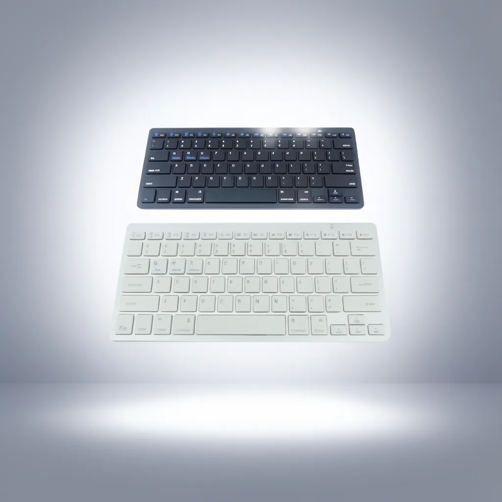 Teclado Bluetooth, Blanco/Negro Universal En Caja. - imagen 8