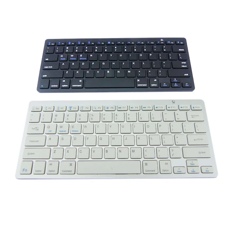 Teclado Bluetooth, Blanco/Negro Universal En Caja. - imagen 3