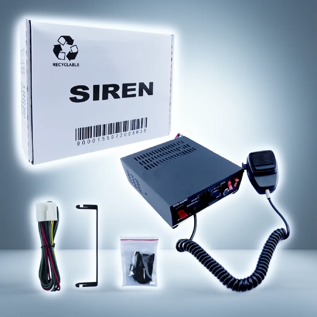 Amplificador Para Sirena Con Microfono A 12 Volt 300 Watt Modelo PA300 - imagen 6