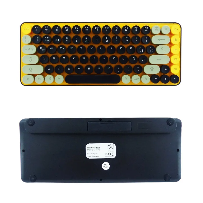 Teclado Y Mouse Bluetooth Modelo HK-05 De Teclas Redondas. - imagen 3