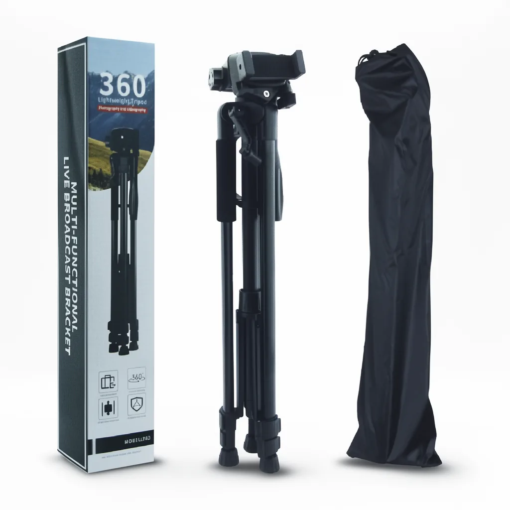 Tripode 360 Grados De 1.6 Mts En Aluminio Multifuncional Con Funda - imagen 7