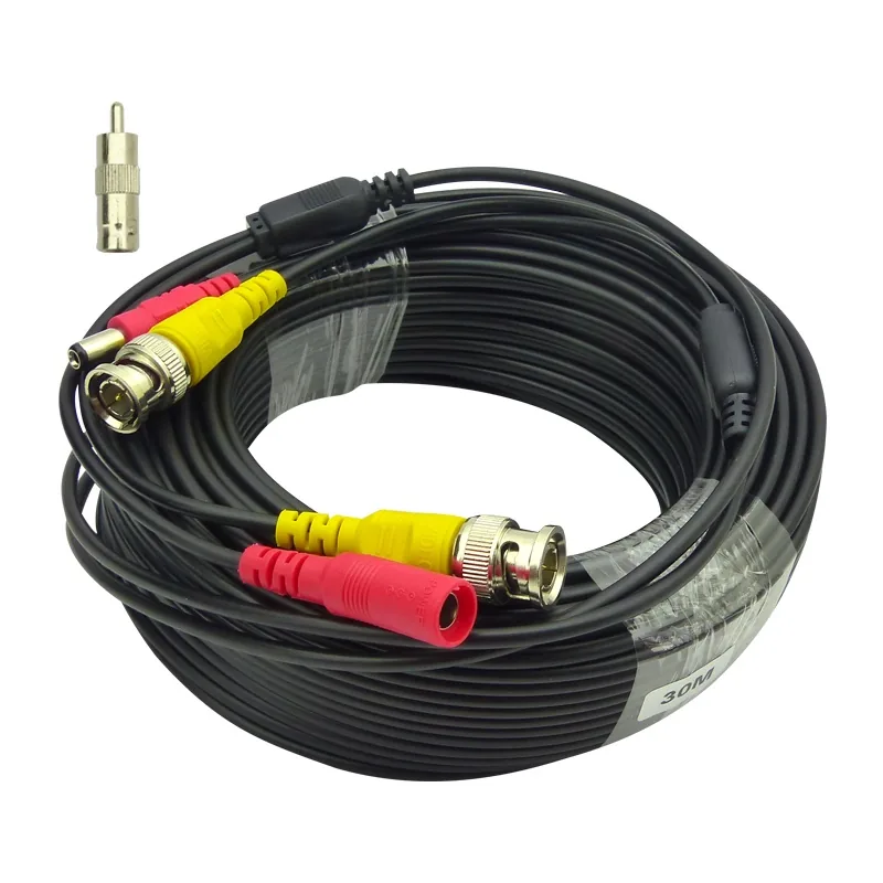 Cable Para Camara De Vigilancia, 30 Metros BNC+ DC. En Bolsa - imagen 1