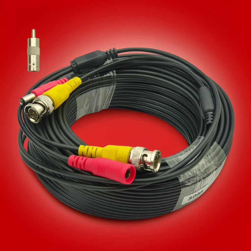 Cable Para Camara De Vigilancia, 30 Metros BNC+ DC. En Bolsa - imagen 6