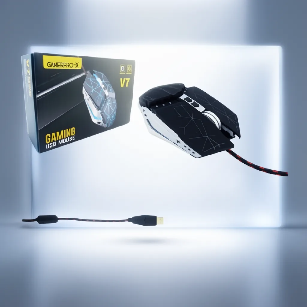 Mouse Gamer USB. Marca GAMEPRO-X. Modelo V7 Con Luz - imagen 6