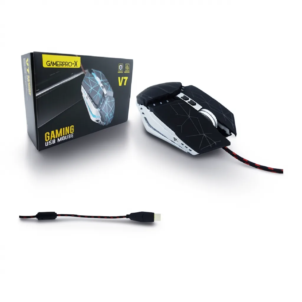 Mouse Gamer USB. Marca GAMEPRO-X. Modelo V7 Con Luz - imagen 4