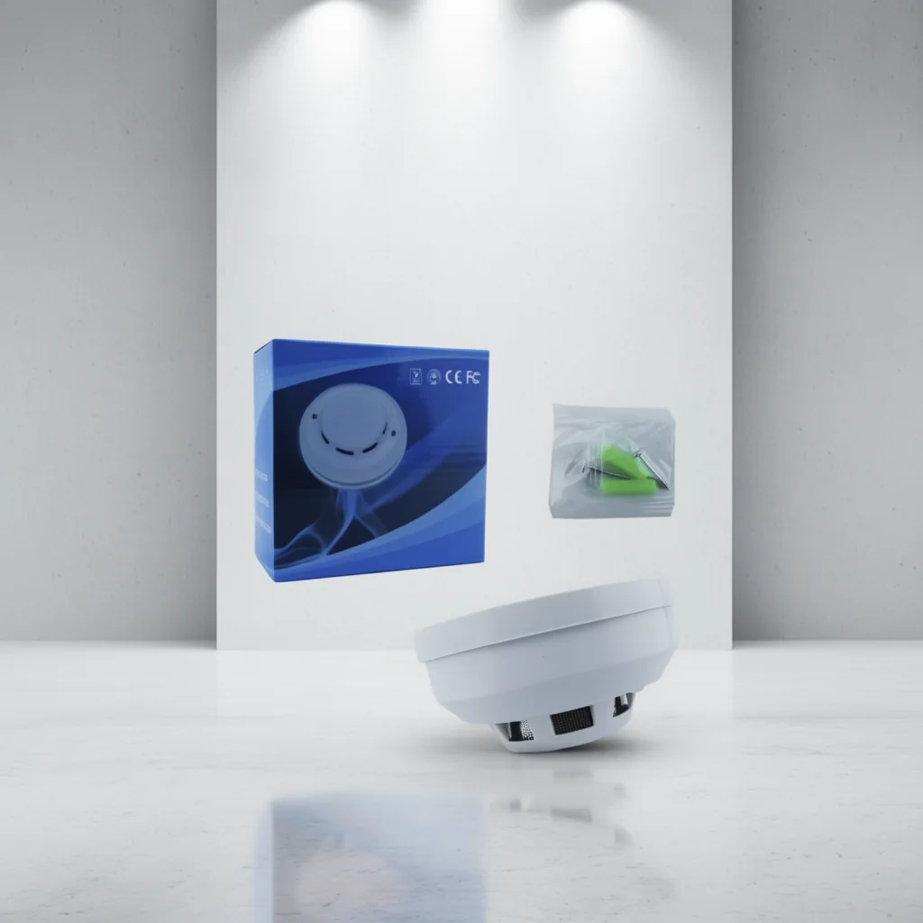Detector De Humo Con Sensor Anti-Incendio De Señal Para Alarma ( No Incluida ) - imagen 4