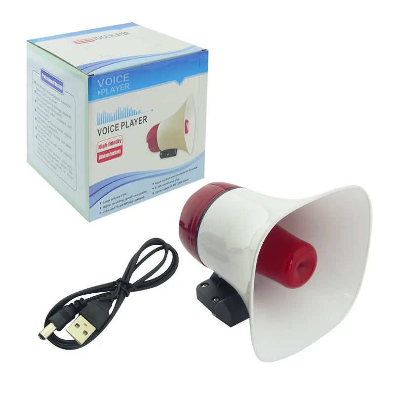 Megafono Mp3 5 Volt Recargable, Graba, TF, USB, C/Iman. - imagen 1
