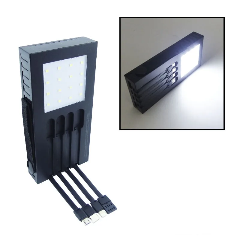 Bateria De Emergencia Solarmarca RST Modelo SP-100 De Dos USB, Cuatro Cables De Carga, Linterna Y 30.000 Mah - imagen 3