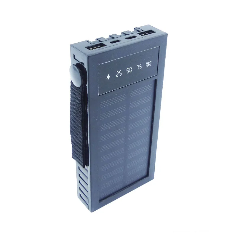 Bateria De Emergencia Solarmarca RST Modelo SP-100 De Dos USB, Cuatro Cables De Carga, Linterna Y 30.000 Mah - imagen 1