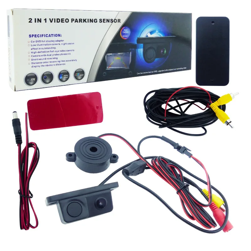 Camara Para Retrovisor Con Sensor Parking Y Sonido 2 En 1. - imagen 1