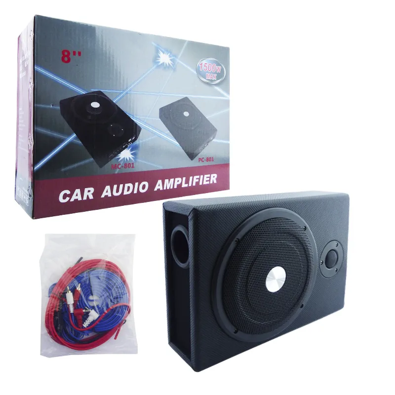 Subwoofer Amplificado Para Auto Modelo PC-801 De 1500 Watt Y Tamaño 8 Pulgadas - imagen 1