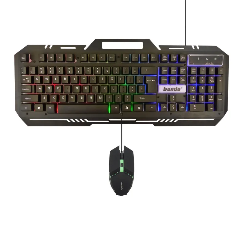 Teclado + Mouse Gamer USB Con Luz LED. Marca BANDA. - imagen 5