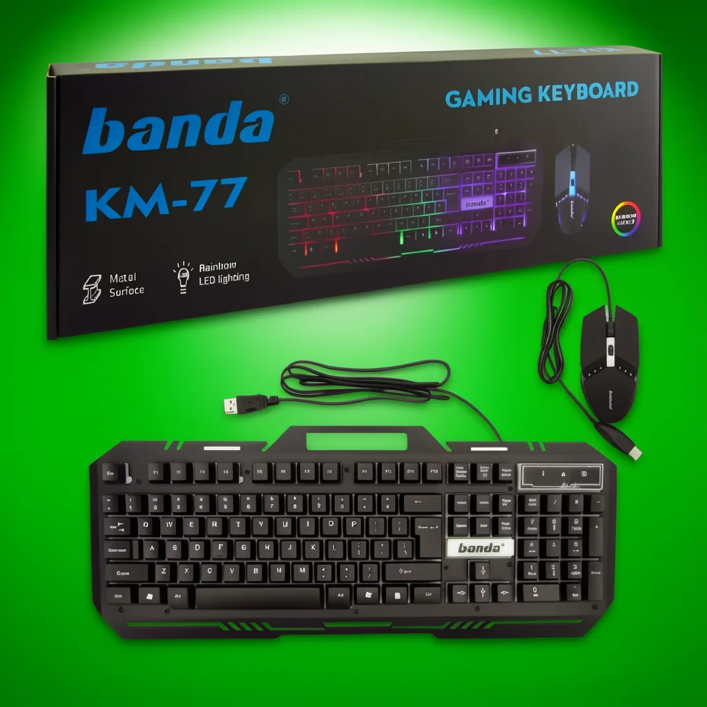 Teclado + Mouse Gamer USB Con Luz LED. Marca BANDA. - imagen 6