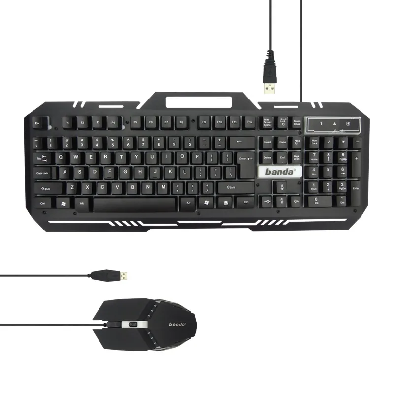 Teclado + Mouse Gamer USB Con Luz LED. Marca BANDA. - imagen 7