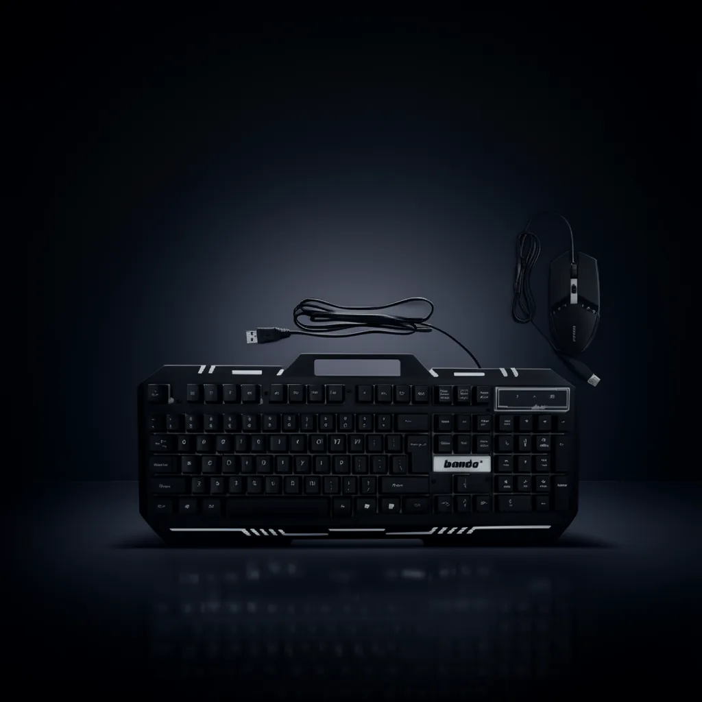 Teclado + Mouse Gamer USB Con Luz LED. Marca BANDA. - imagen 2