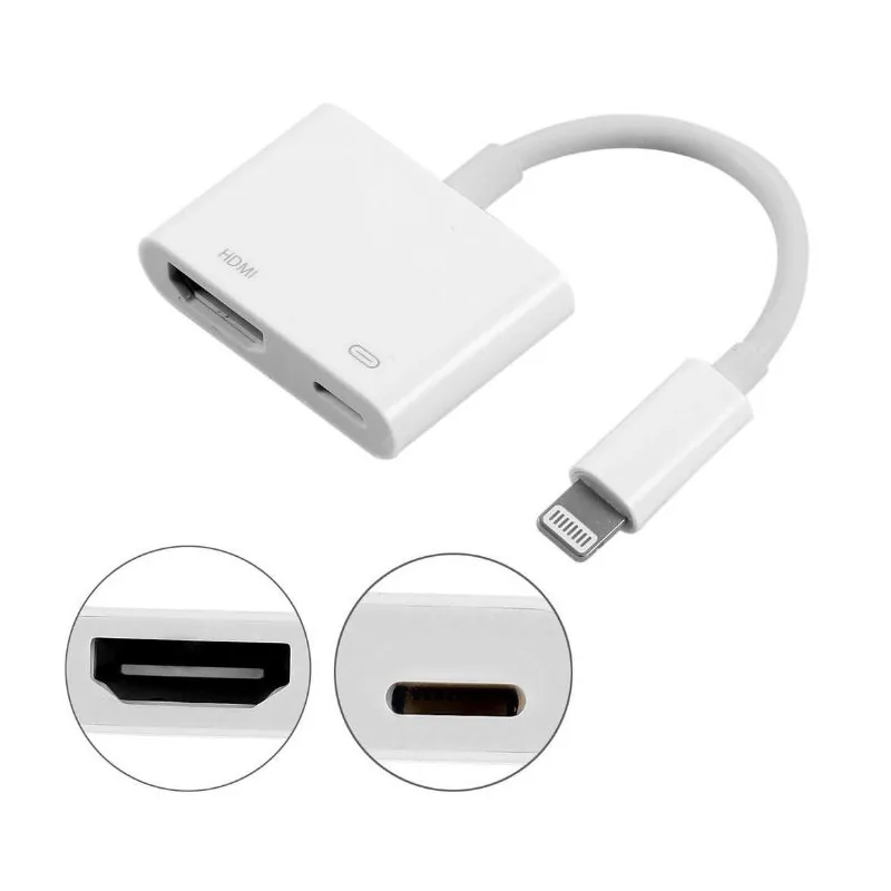 Cable Adaptador Lightning A HDMI Hembra + Puerto De Carga - imagen 1