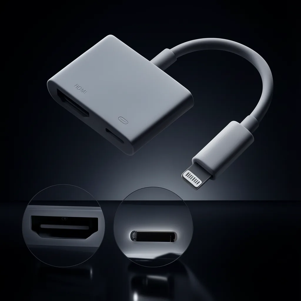 Cable Adaptador Lightning A HDMI Hembra + Puerto De Carga - imagen 2