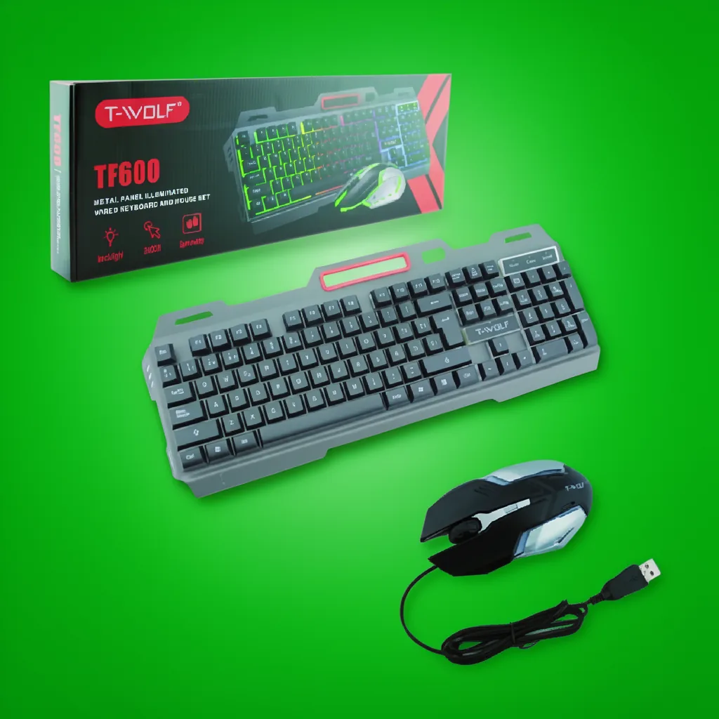 Teclado + Mouse Gamer Con Luz Marca WOLF GAMER. - imagen 6