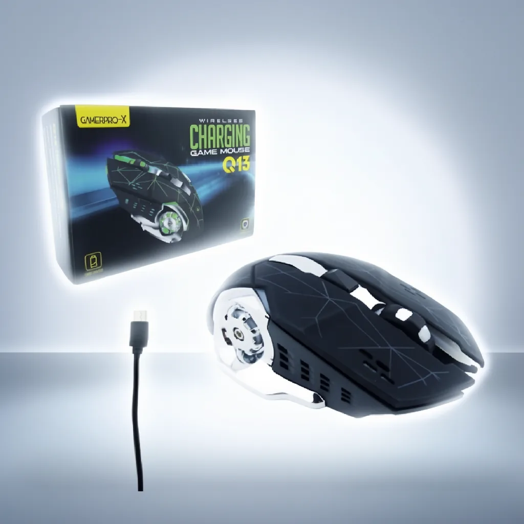 Mouse Inalambrico Gamer Recargable. Marca GAMEPRO-X. Modelo Q13 Con Iluminacion. - imagen 4