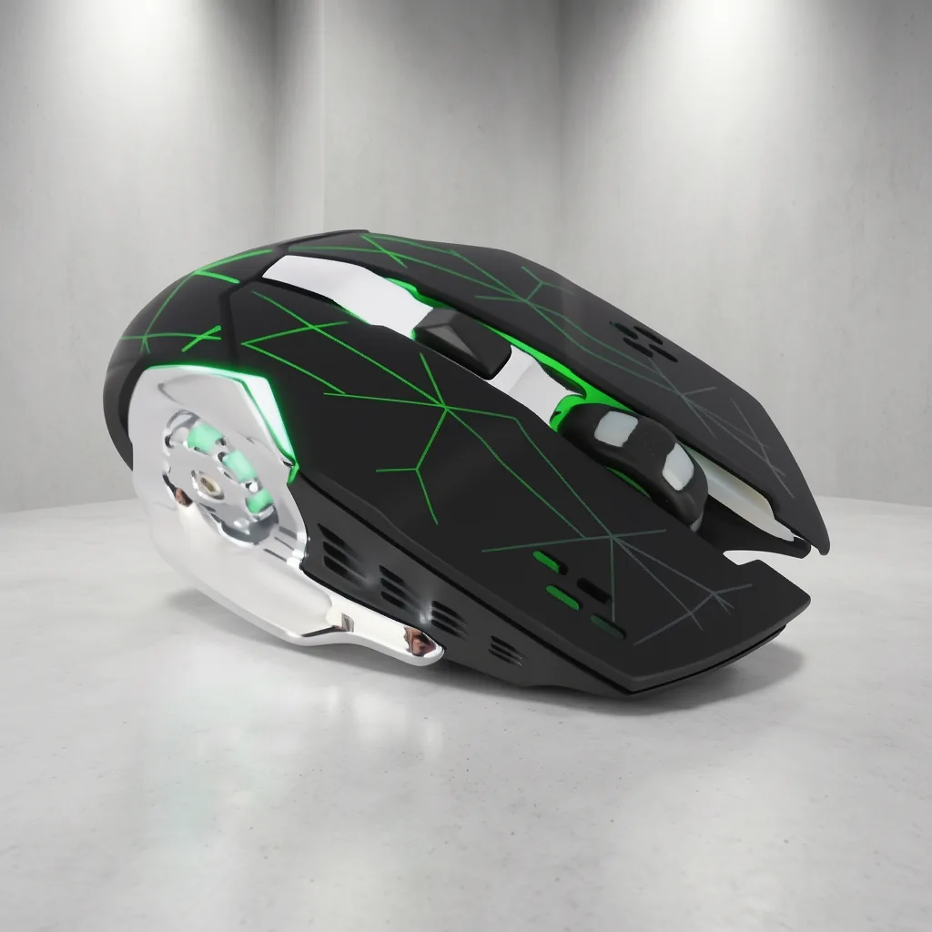 Mouse Inalambrico Gamer Recargable. Marca GAMEPRO-X. Modelo Q13 Con Iluminacion. - imagen 9
