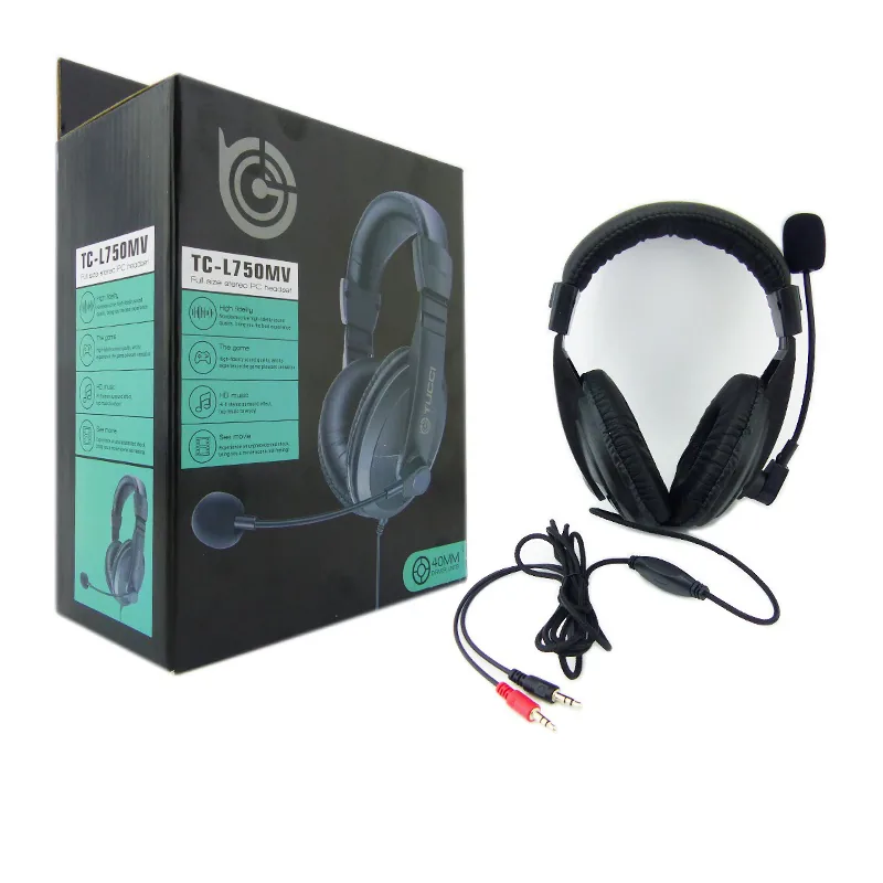 Audifonos Para Pc Con Microfono, PC.  Con Regulador De Volumen. - imagen 1