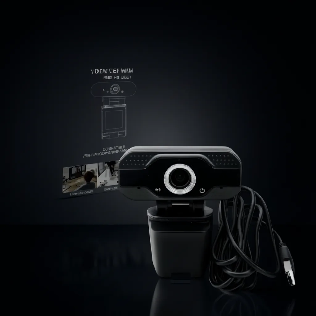 Camara WEB Con Microfono Q12, Full HD 1080P, Conexion USB - imagen 8