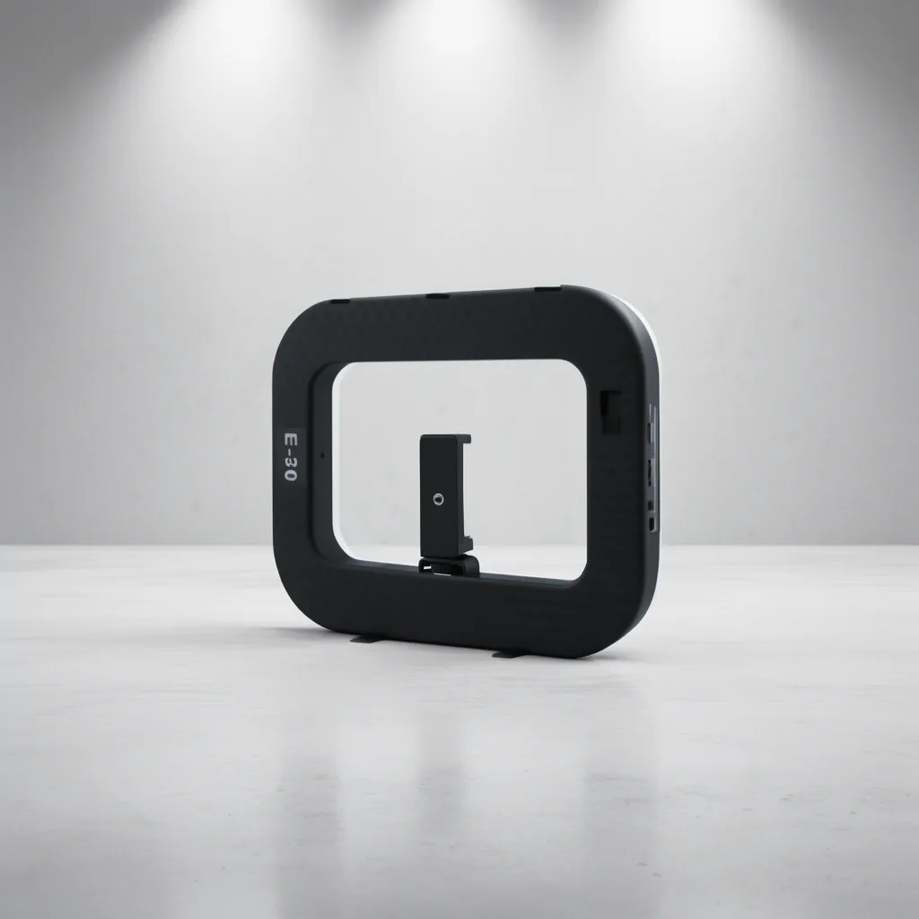 Aro LED Rectangular Modelo E30 Recargable Con Soporte Para Smartphone Y Control Bluetooth. - imagen 4