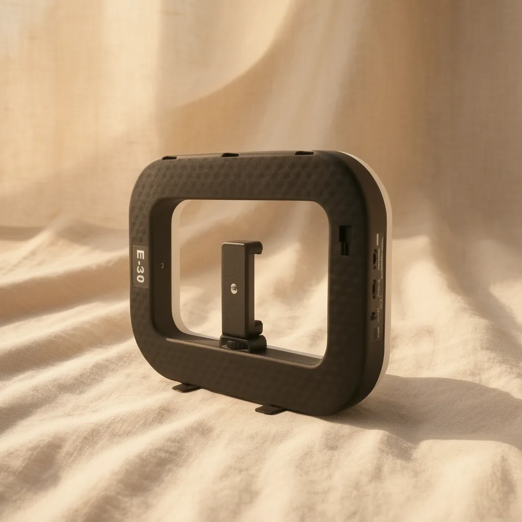 Aro LED Rectangular Modelo E30 Recargable Con Soporte Para Smartphone Y Control Bluetooth. - imagen 6