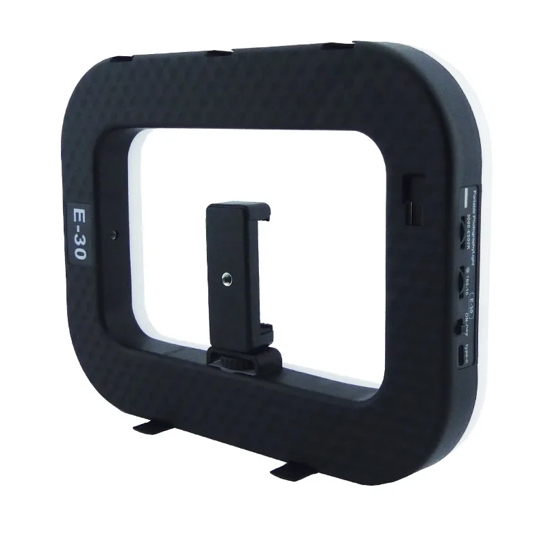 Aro LED Rectangular Modelo E30 Recargable Con Soporte Para Smartphone Y Control Bluetooth. - imagen 3
