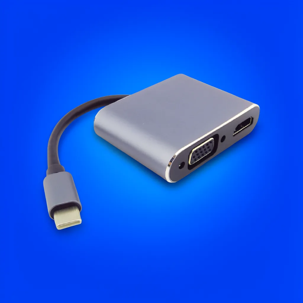 Convertidor Cable Type-C 4 En 1 HDMI, VGA, USB Y Type-C - imagen 9