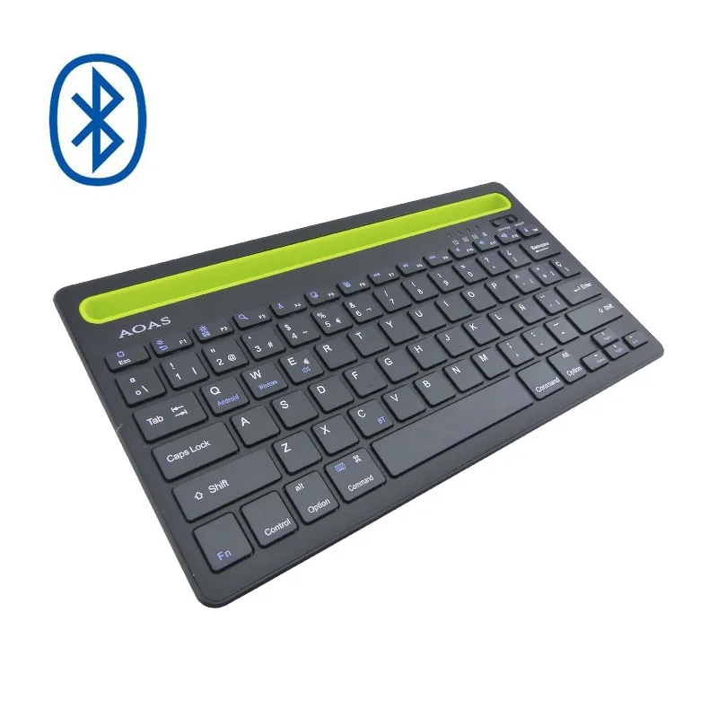 Teclado Bluetooth Modelo AS-199 Marca AOAS Recargable Con Ranura Para Smartphone O Tablet - imagen 7