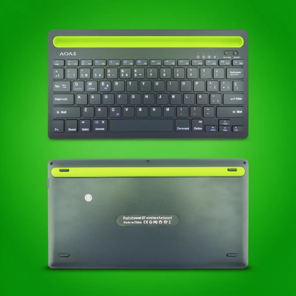 Teclado Bluetooth Modelo AS-199 Marca AOAS Recargable Con Ranura Para Smartphone O Tablet - imagen 10