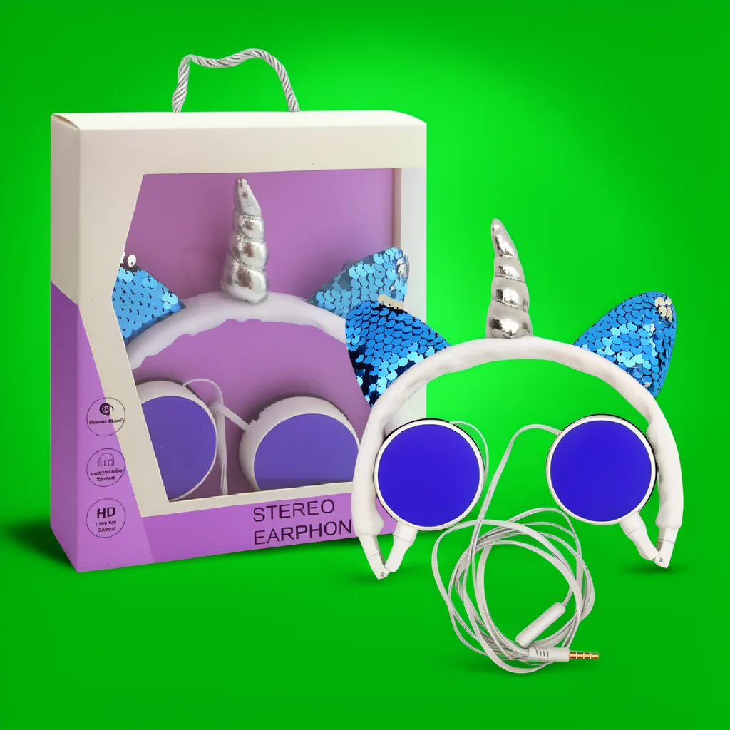 Audifonos Para Niños Con Cable De Vincha Unicornio 3.5Mm, Modelo DMZ-11 - imagen 6