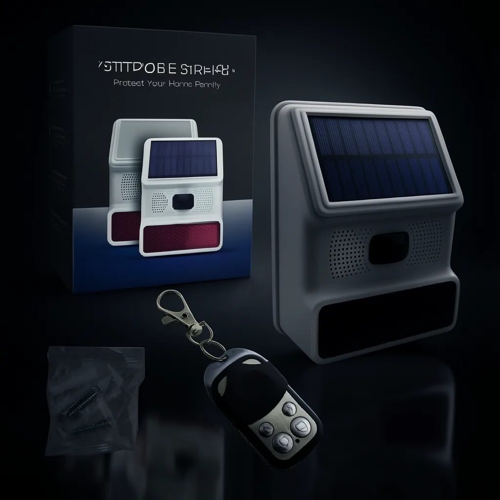 Alarma Sirena Con Baliza Solar Marca NEW GRADE Con Control Remoto Y Sensor De Movimiento - imagen 7