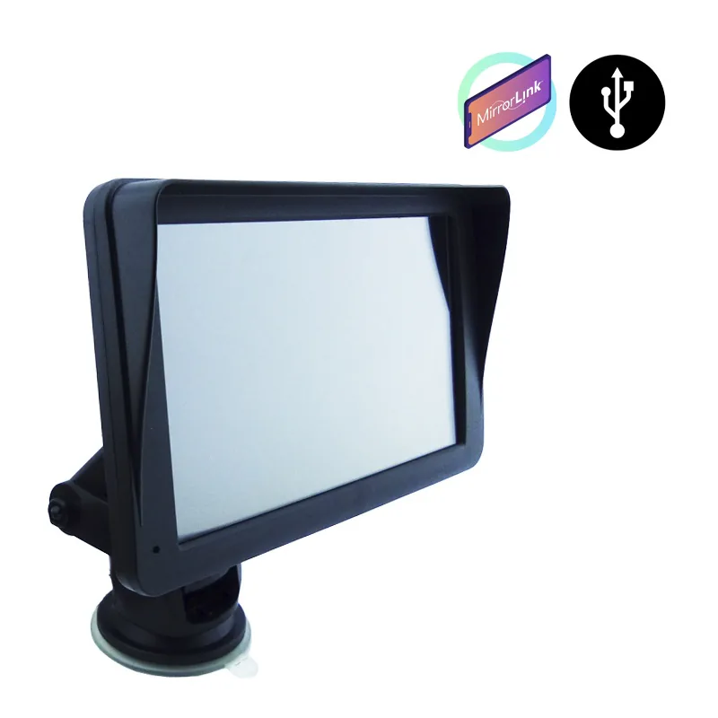 Pantalla 7” Para Auto Con Parlante, Brazo Extensible, Mirror Link, Car Play Y Android - imagen 7