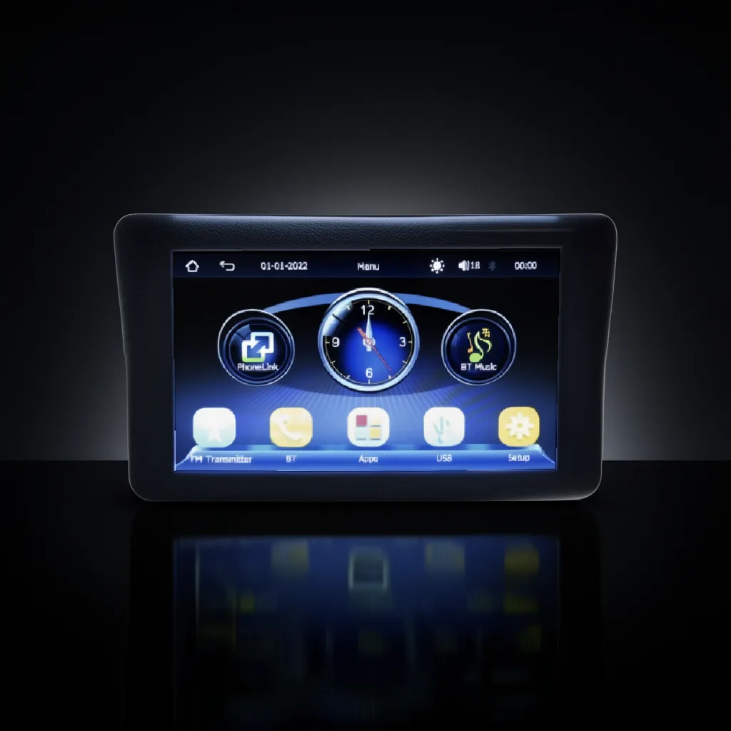 Pantalla 7” Para Auto Con Parlante, Brazo Extensible, Mirror Link, Car Play Y Android - imagen 8