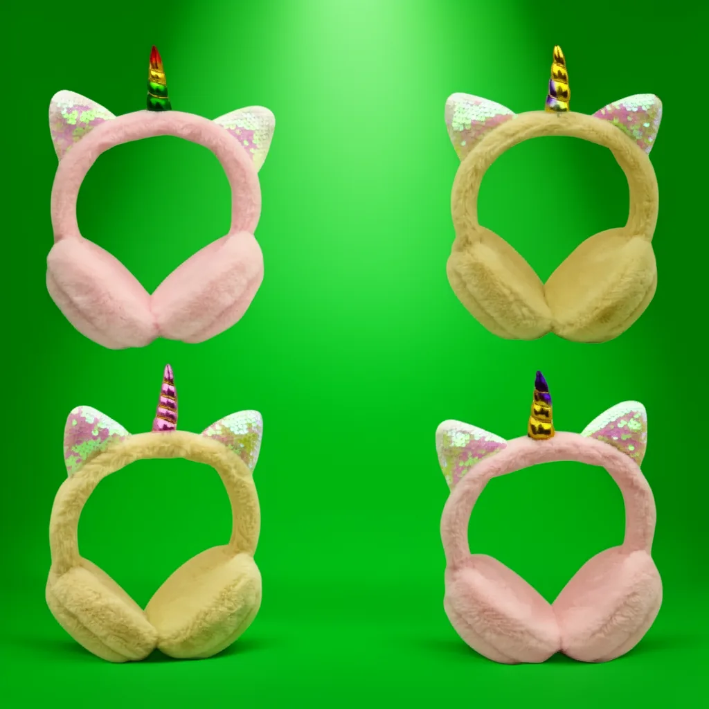 Audifonos Para Niños Con Cable Orejas De Gato, Con Luz, Vincha, Diseño De Peluche. - imagen 6