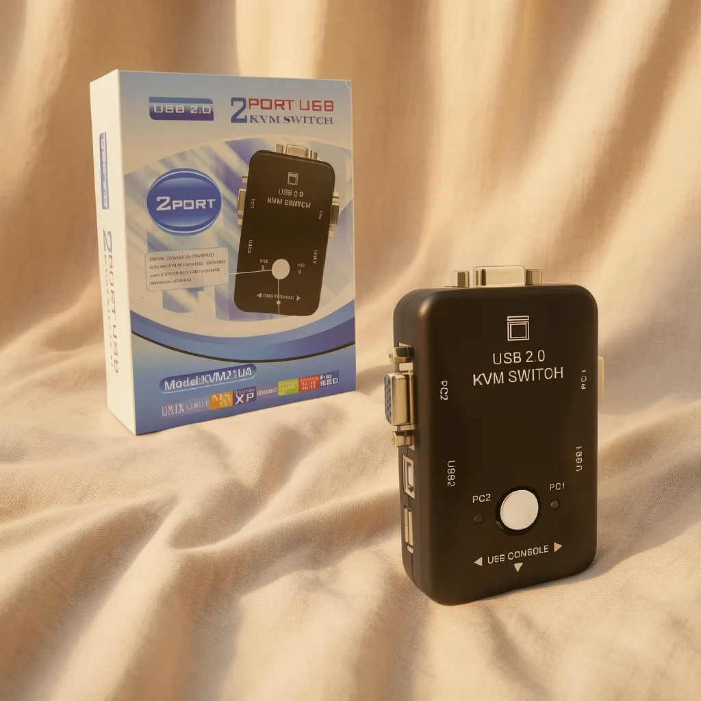 Switch KVM USB 2.0 Modelo KVM-21UA Conexion USB/VGA/Impresora Capacidad 2 PC. - imagen 4