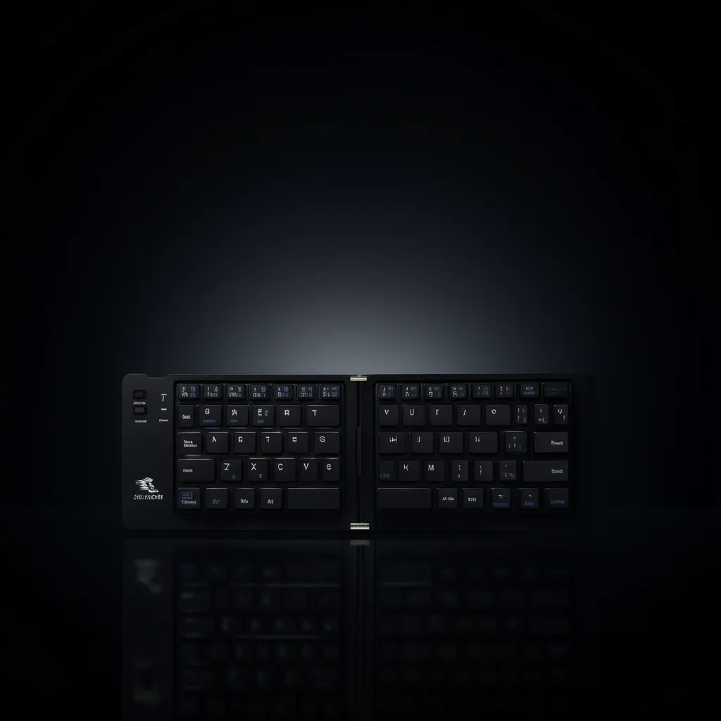 Teclado Mini Plegable Bluetooth Con Soporte Modelo FK1000 En Aluminio Y Variedad De Colores. - imagen 8