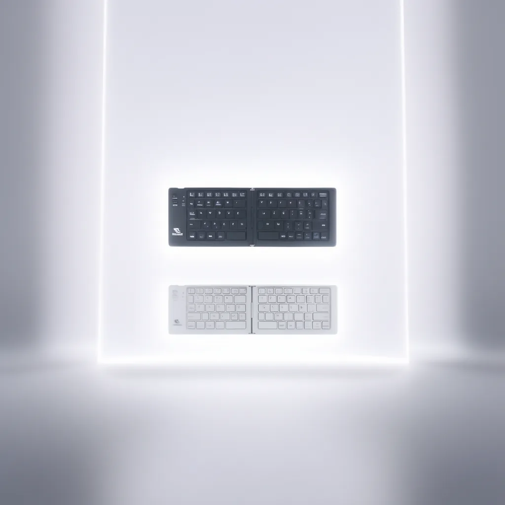Teclado Mini Plegable Bluetooth Con Soporte Modelo FK1000 En Aluminio Y Variedad De Colores. - imagen 10
