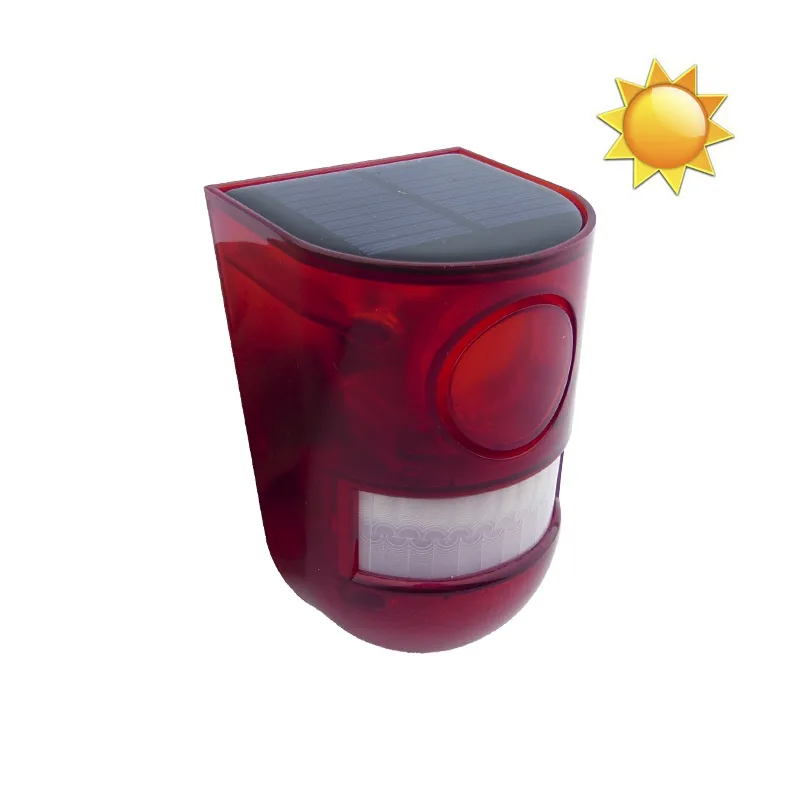 Alarma Sirena Con Baliza Solar Y Sensor De Movimiento Recargable. - imagen 7