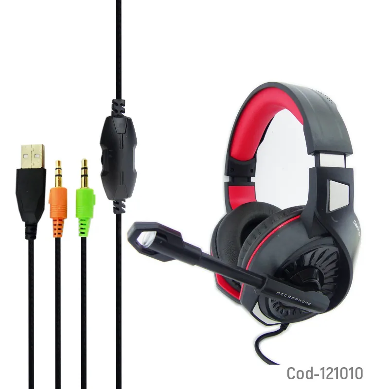 Audifono Para Gamer Con Microfono, IG-7900, Con 2 Plug 3,5Mm, Con Luz RGB. En Caja. - imagen 5