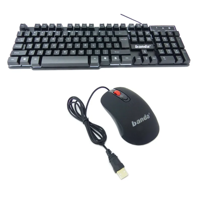 Teclado+ Mouse USB, Retro Iluminado, Luz RGB, Modelo KM99. En Caja. - imagen 5