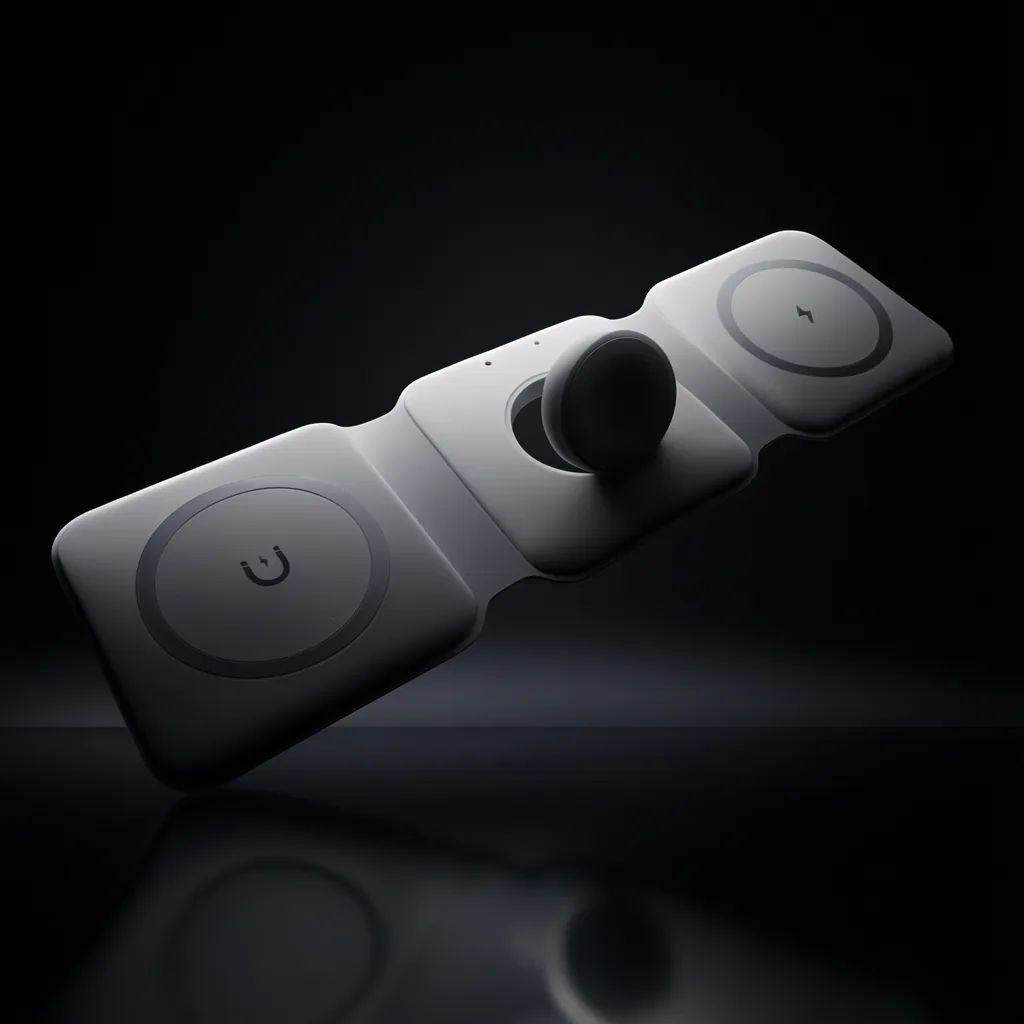 Cargador Inalambrico 3 En 1 Compatible Magsafe, Lightning, Smartwatch, Audifono Y Smartphone - imagen 2
