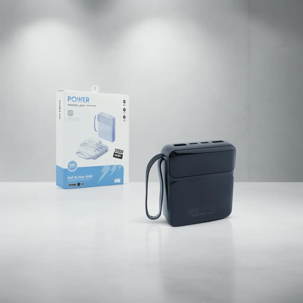 Bateria De Emergencia Mini De 66 Watt Con 2 Micro USB,2 USB Mas 4 Cables Type-C, Iphone, Micro USB Y USB. Variedad De Colores. 20.000 Mah - imagen 9