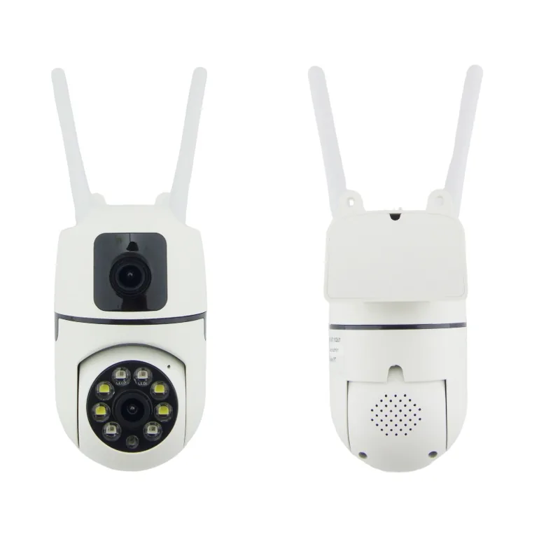Camara De Vigilancia IP Wifi Doble Lente Modelo E10 Con Giro De 360° Y 8 LED Compatible Con La App V380. - imagen 3