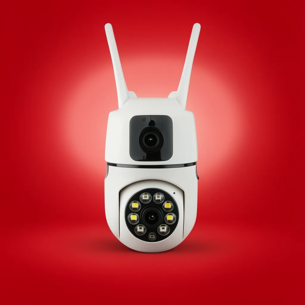 Camara De Vigilancia IP Wifi Doble Lente Modelo E10 Con Giro De 360° Y 8 LED Compatible Con La App V380. - imagen 10