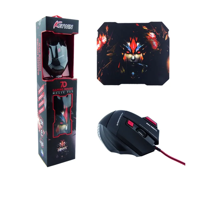 Mouse Y Mouse Pad KEYWIN 7B - imagen 1