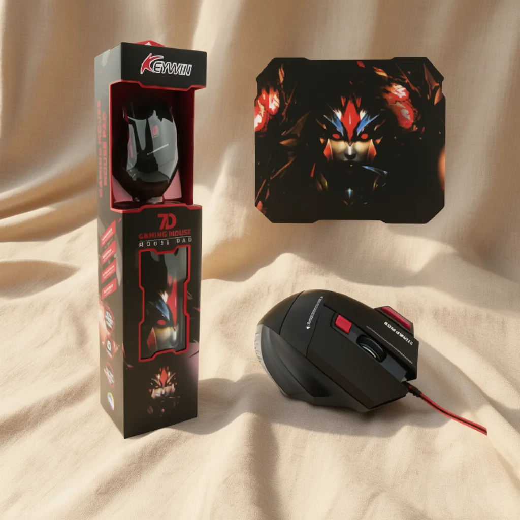 Mouse Y Mouse Pad KEYWIN 7B - imagen 6