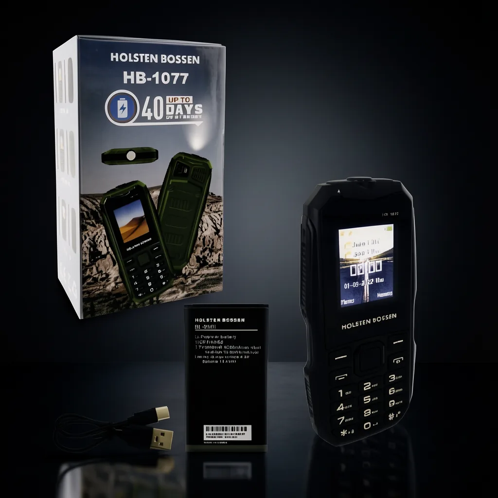 Telefono Celular Dual SIM Modelo HB-1077 Tipo Survivor, Marca HOLSTEN BOSSEN. - imagen 8